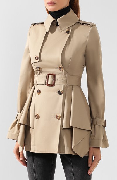 Хлопковый тренч ALEXANDER MCQUEEN, арт. 583859/QFAAA, фото 3