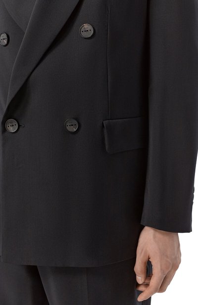 Шерстяной пиджак HEVO черного цвета по цене 76450 руб., арт. R0DIS/L755, фото 5 Шерстяной пиджак HEVO, арт. R0DIS/L755, фото 5