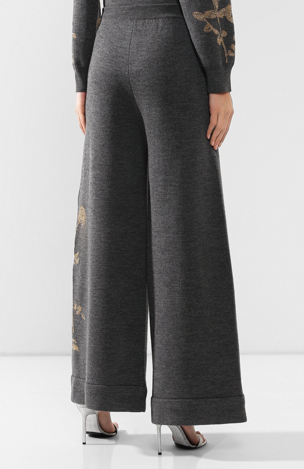 Шерстяные брюки DRIES VAN NOTEN серого цвета по цене 68400 руб., арт. 192-11247-8726, фото 4 Шерстяные брюки DRIES VAN NOTEN, арт. 192-11247-8726, фото 4