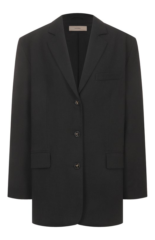 Жакет изо льна и вискозы 12 STOREEZ 126104 Чёрный 126104