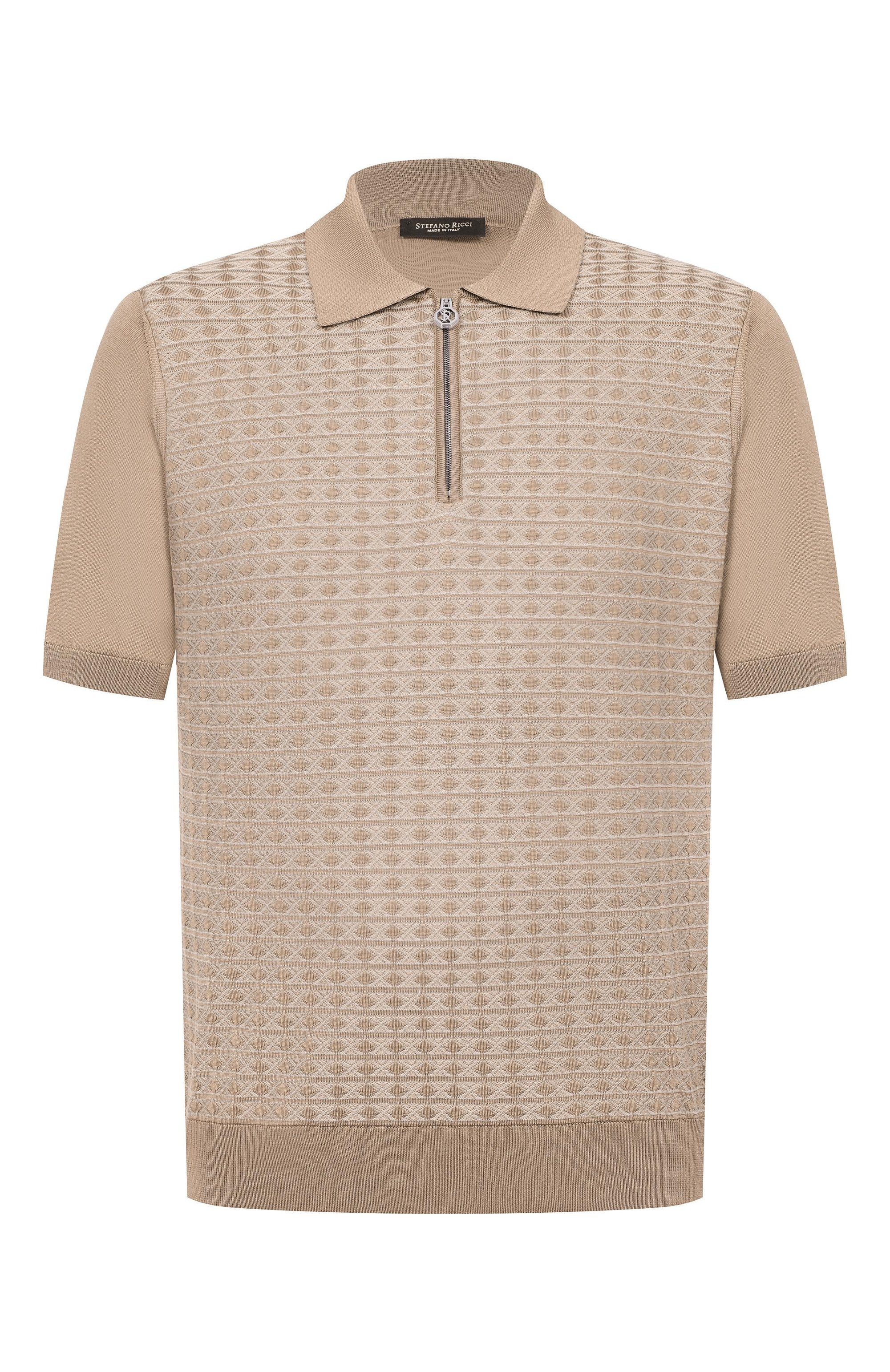Поло из шелка и хлопка STEFANO RICCI, арт. K212038P31/F26194_001, фото 1