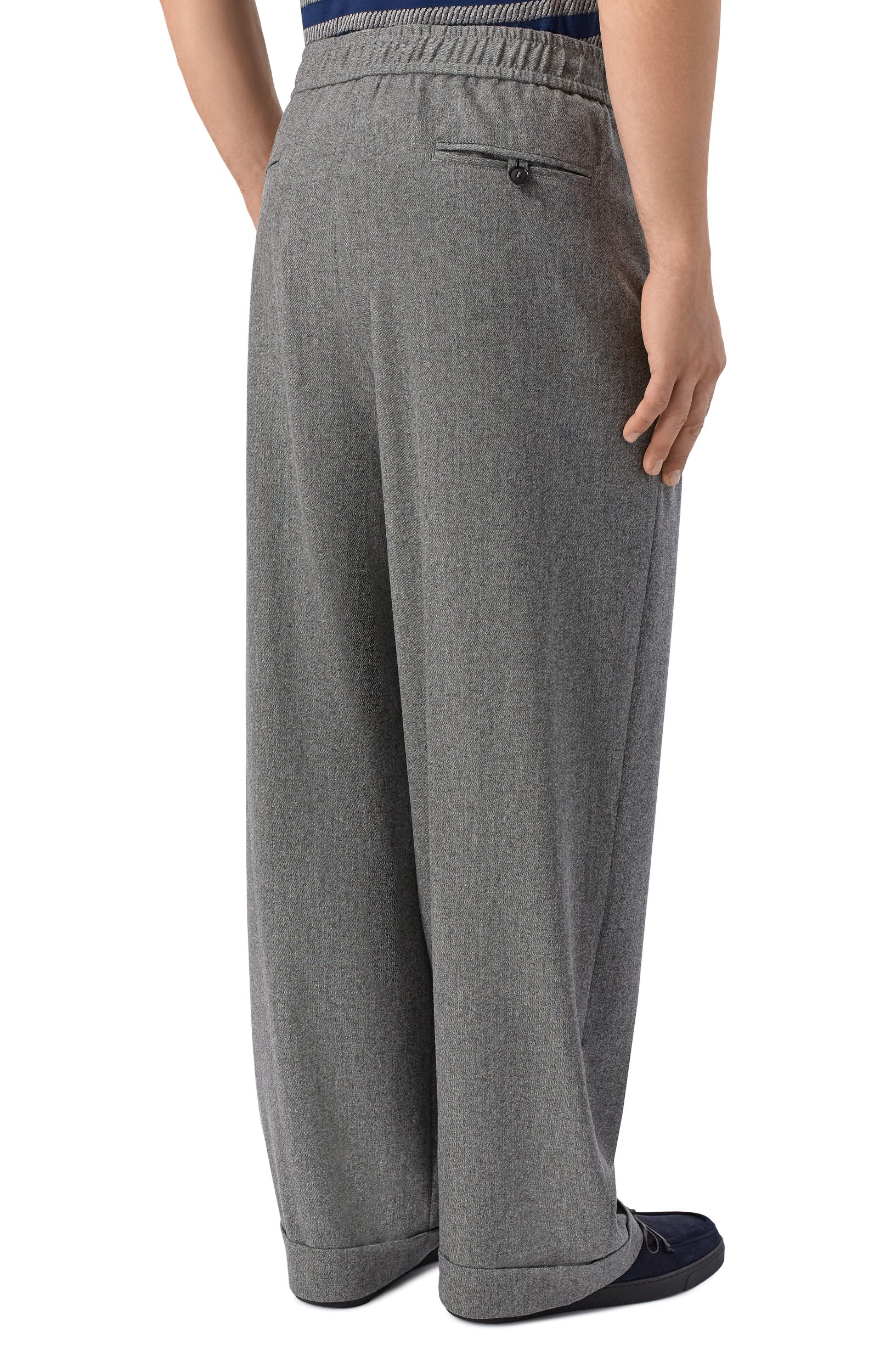 Брюки из шерсти и кашемира GIORGIO ARMANI, арт. GM004537/TE11804, фото 4