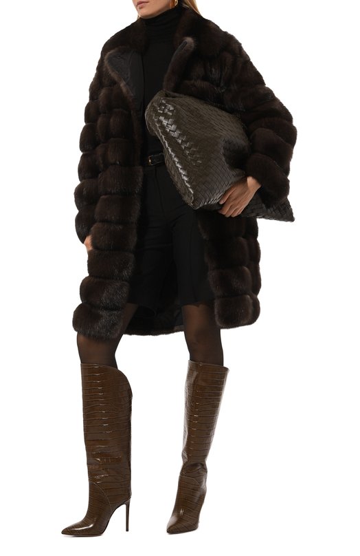 Сумка Hop large Bottega Veneta 763970-V3IV1 Хаки  763970-V3IV1 Фото 7