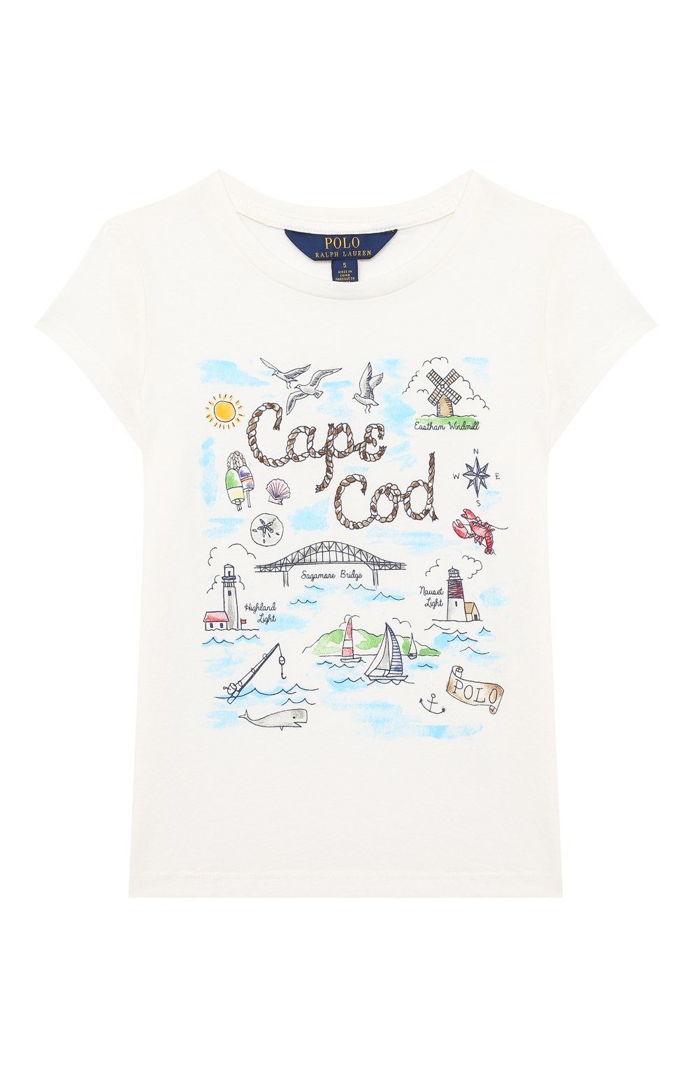 Хлопковая футболка POLO RALPH LAUREN, арт. 312785449, фото 1