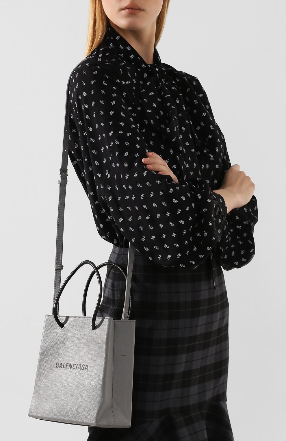 Сумка-тоут shopping xxs BALENCIAGA, арт. 572411/0AI2N, фото 5