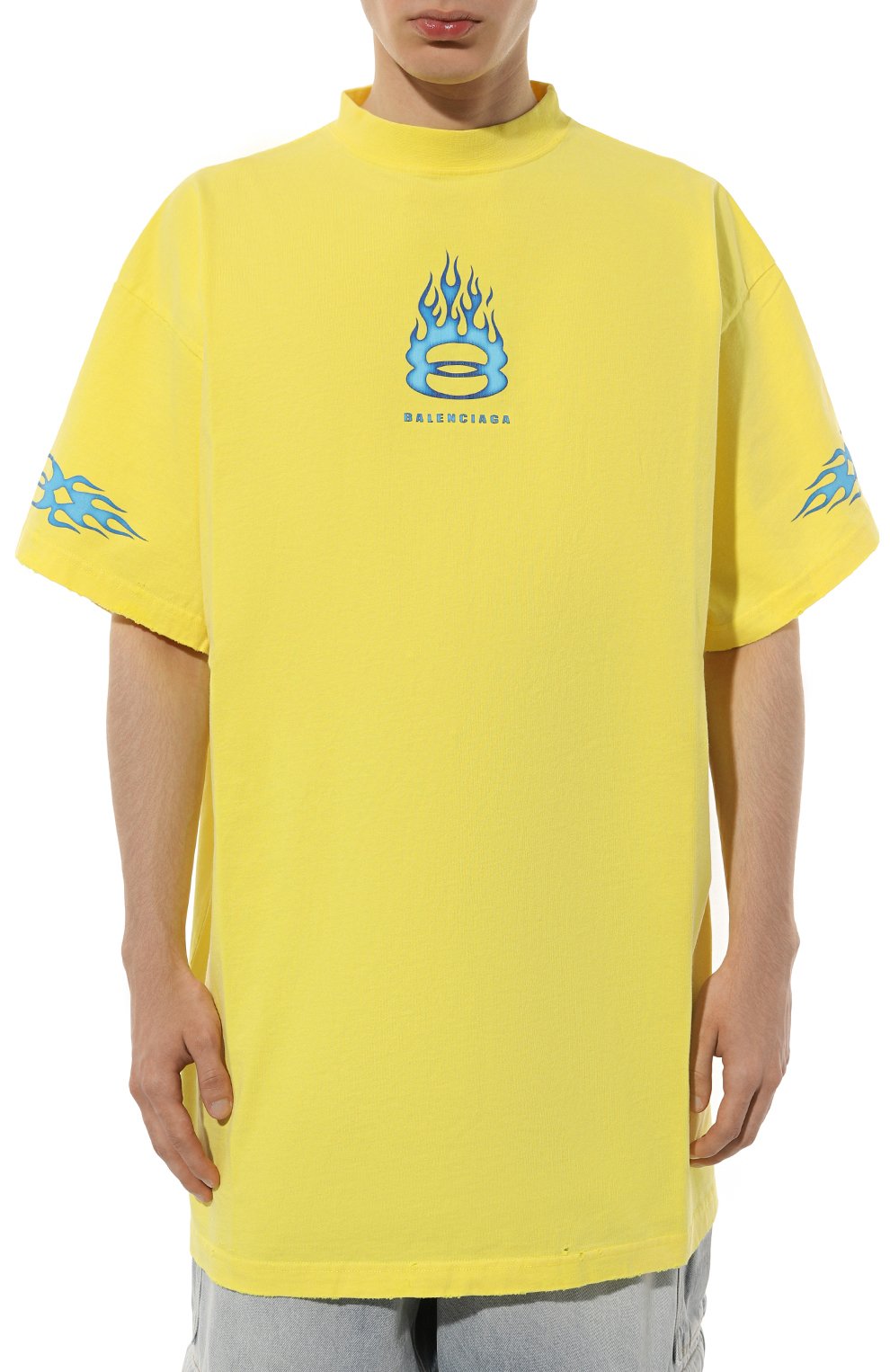 Хлопковая футболка BALENCIAGA, арт. 787349/TQVW7, фото 3