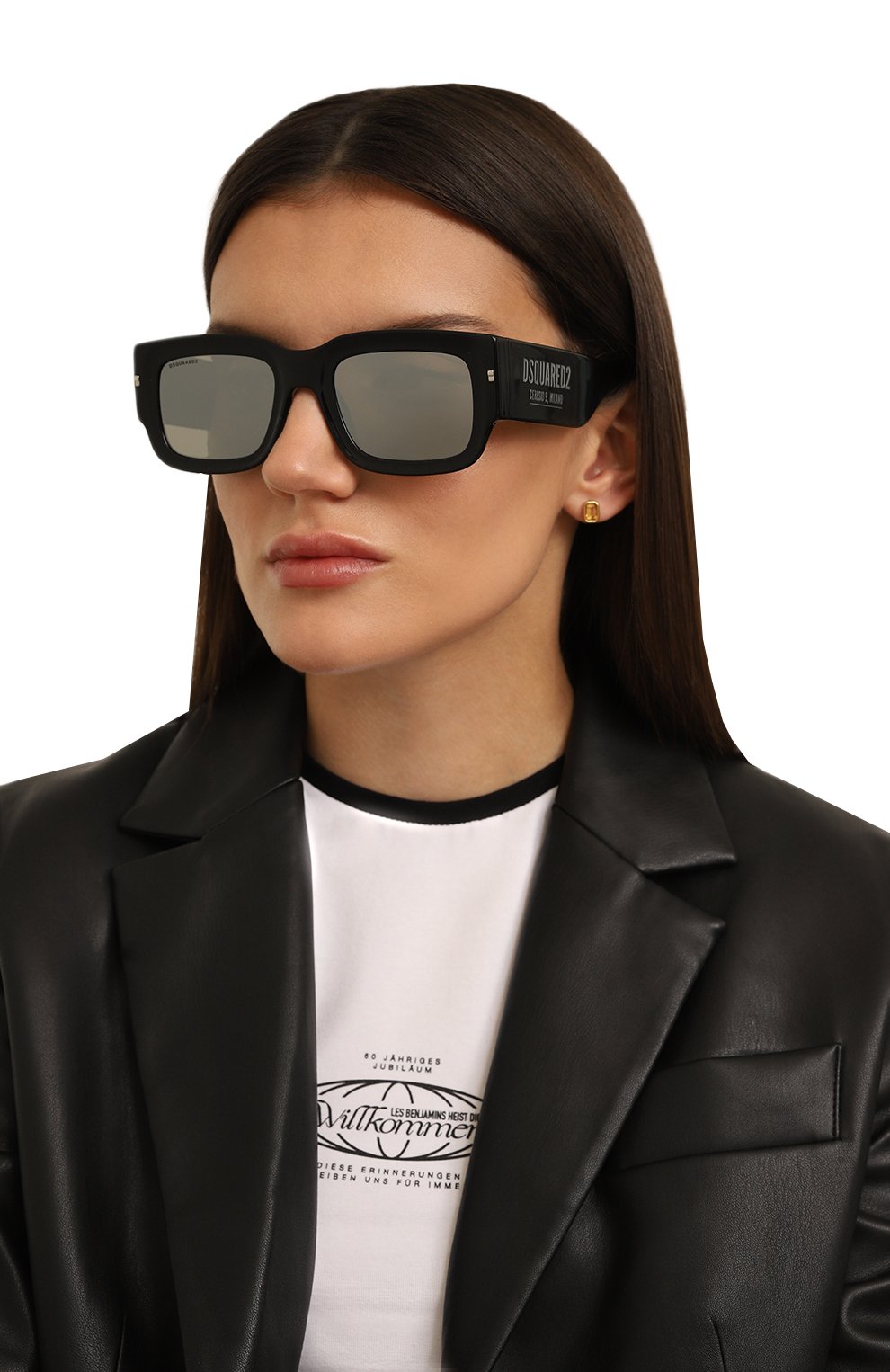 Солнцезащитные очки DSQUARED2 черного цвета по цене 27300 руб., арт. D20089 CSA, фото 2 Солнцезащитные очки DSQUARED2, арт. D20089 CSA, фото 2