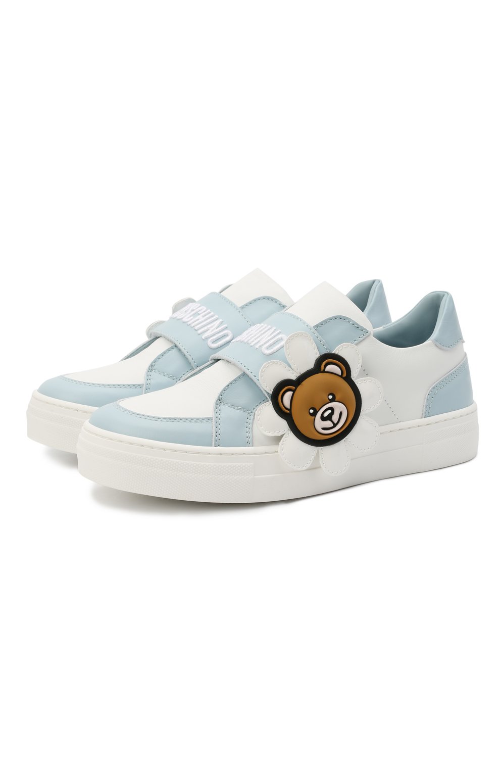 Кожаные кеды MOSCHINO, арт. 67498/S0FTY/KIPS/VERNICE 7/36-41, фото 1