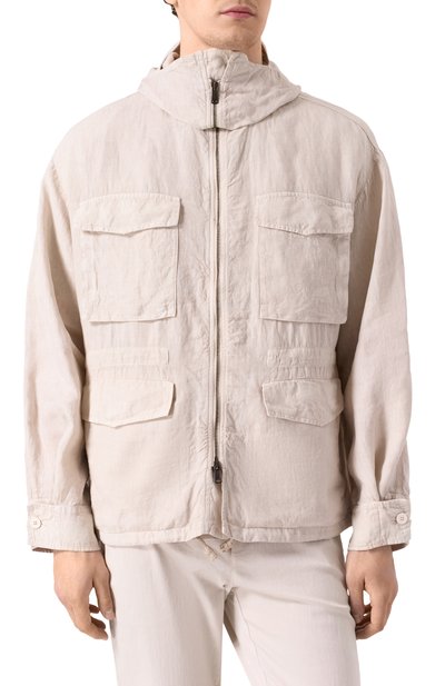 Льняная куртка TRANSIT, арт. CFUTRZD132, фото 3