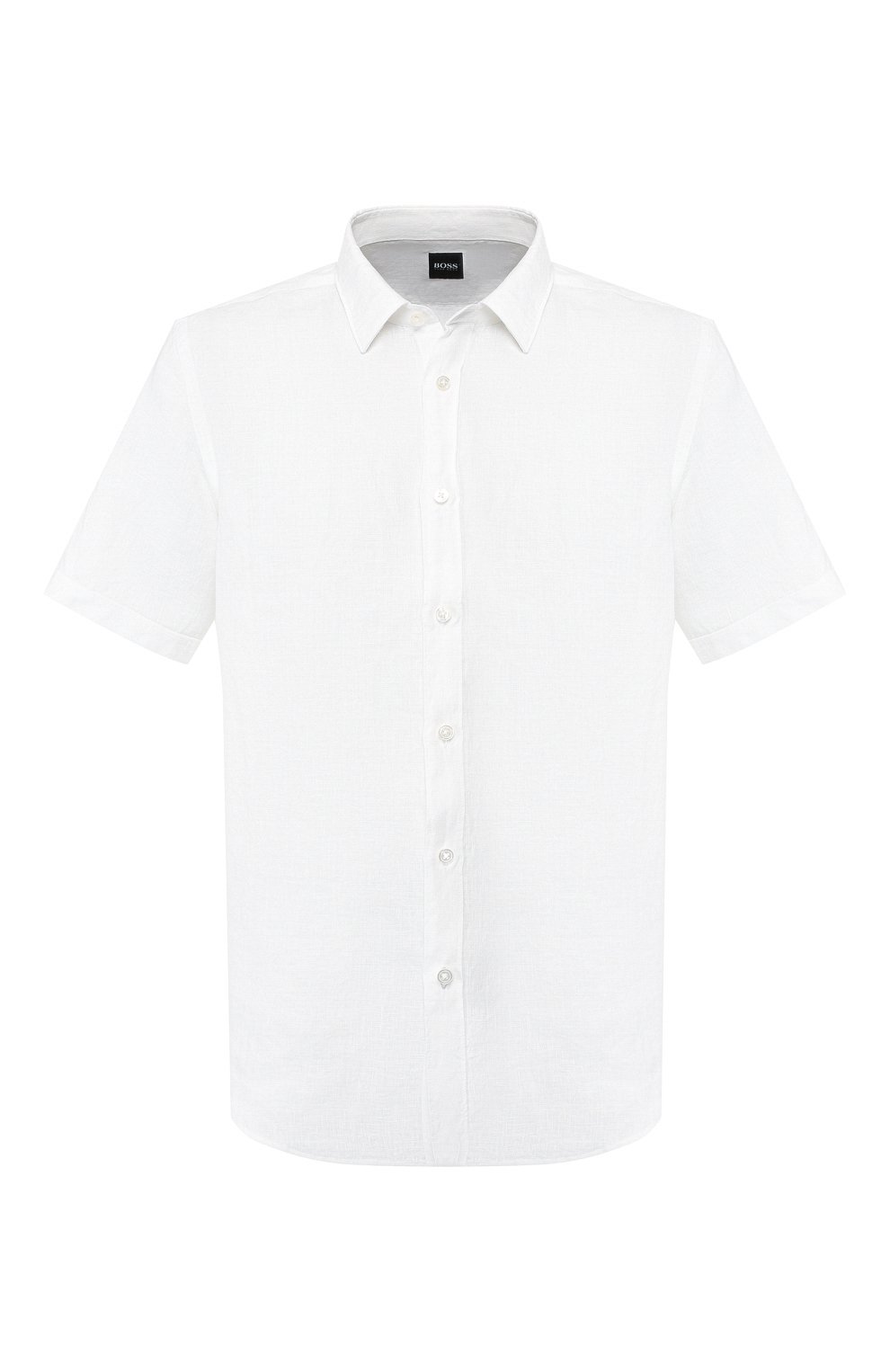 Льняная рубашка BOSS белого цвета по цене 11500 руб., арт. 50405698, фото 1 Льняная рубашка BOSS, арт. 50405698, фото 1