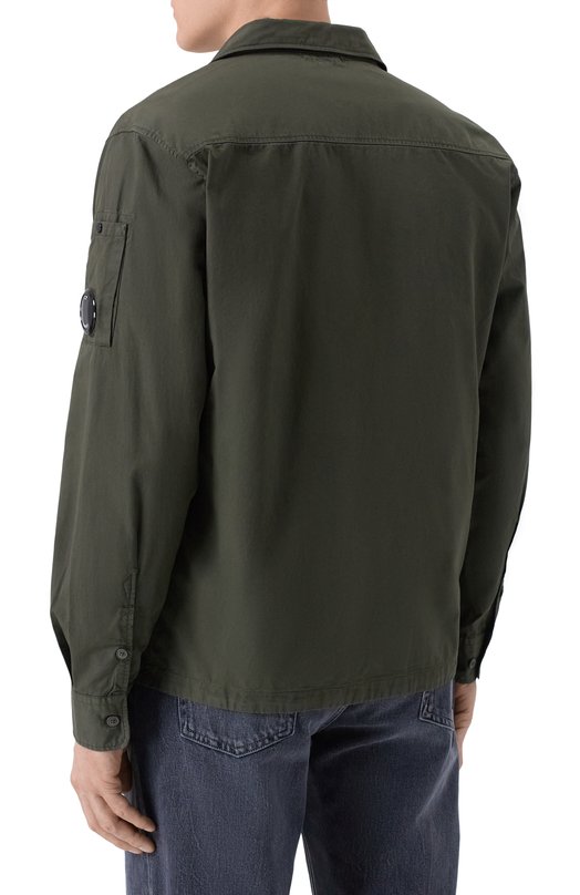 Хлопковая куртка-рубашка C.P. Company RCCM0S705A110143G Зелёный  RCCM0S705A110143G Фото 4