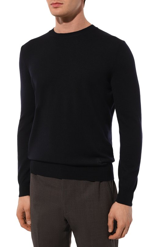 Шерстяной джемпер Corneliani 94M500-9425100 Синий  94M500-9425100 Фото 3