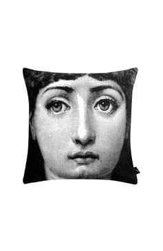 Декоративная подушка tema e variazioni n.1-6 FORNASETTI черно-белого цвета, арт. PILLTV012 | Фото 1 (Нос: Не проставлено; Региональные ограничения белый список (Axapta Mercury): Не проставлено)