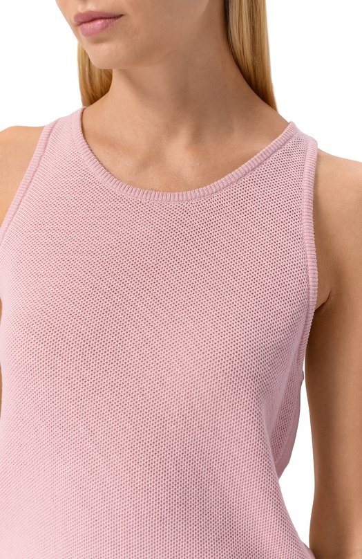 Топ из шелка и хлопка MVST WS61-606MU Розовый  WS61-606MU Фото 5