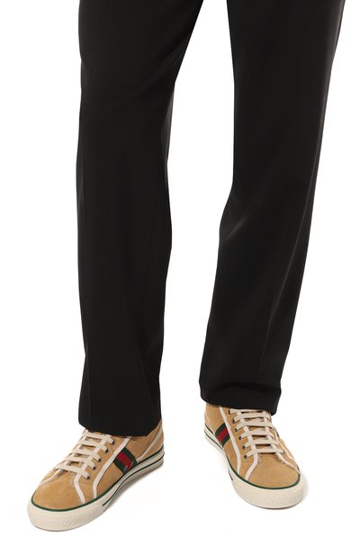 Замшевые кеды tennis 1977 GUCCI, арт. 649335 UAE20, фото 3