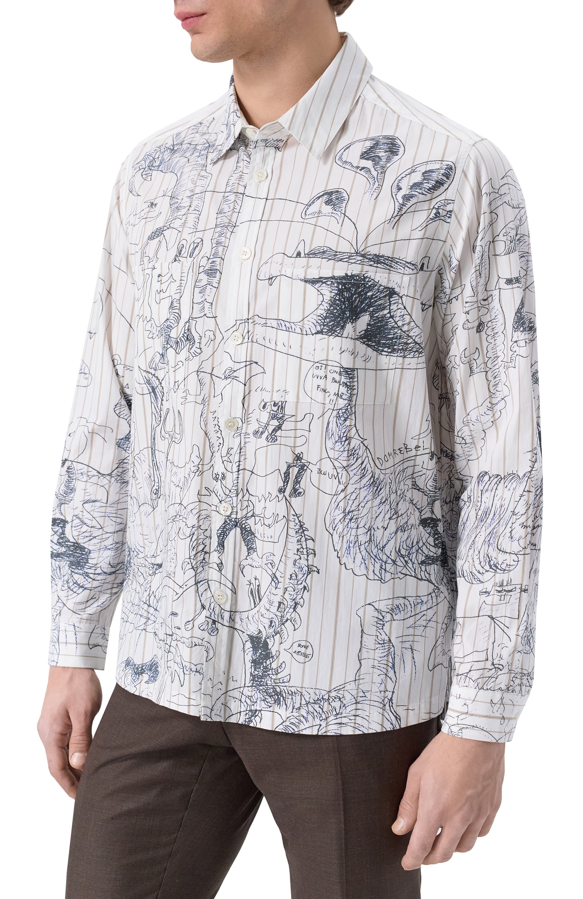 Хлопковая рубашка DOMREBEL, арт. UT0PIA/L0NGSLEEVE SHIRT, фото 3