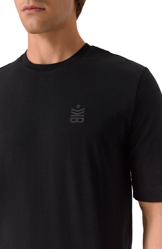 Хлопковая футболка Dirk Bikkembergs BMT1240 Чёрный  BMT1240 Фото 5