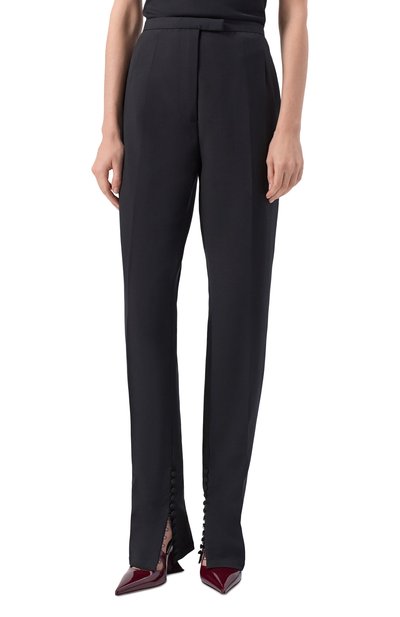 Шерстяные брюки DRIES VAN NOTEN черного цвета по цене 109000 руб., арт. 252-010951-2249, фото 3 Шерстяные брюки DRIES VAN NOTEN, арт. 252-010951-2249, фото 3