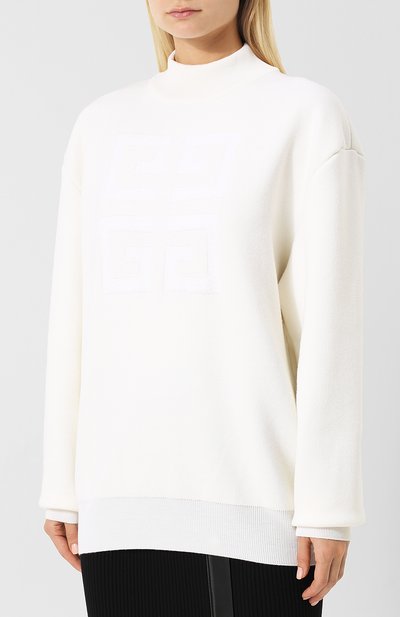 Шерстяной пуловер свободного кроя с воротником-стойкой GIVENCHY, арт. BW903E4Z2E, фото 3