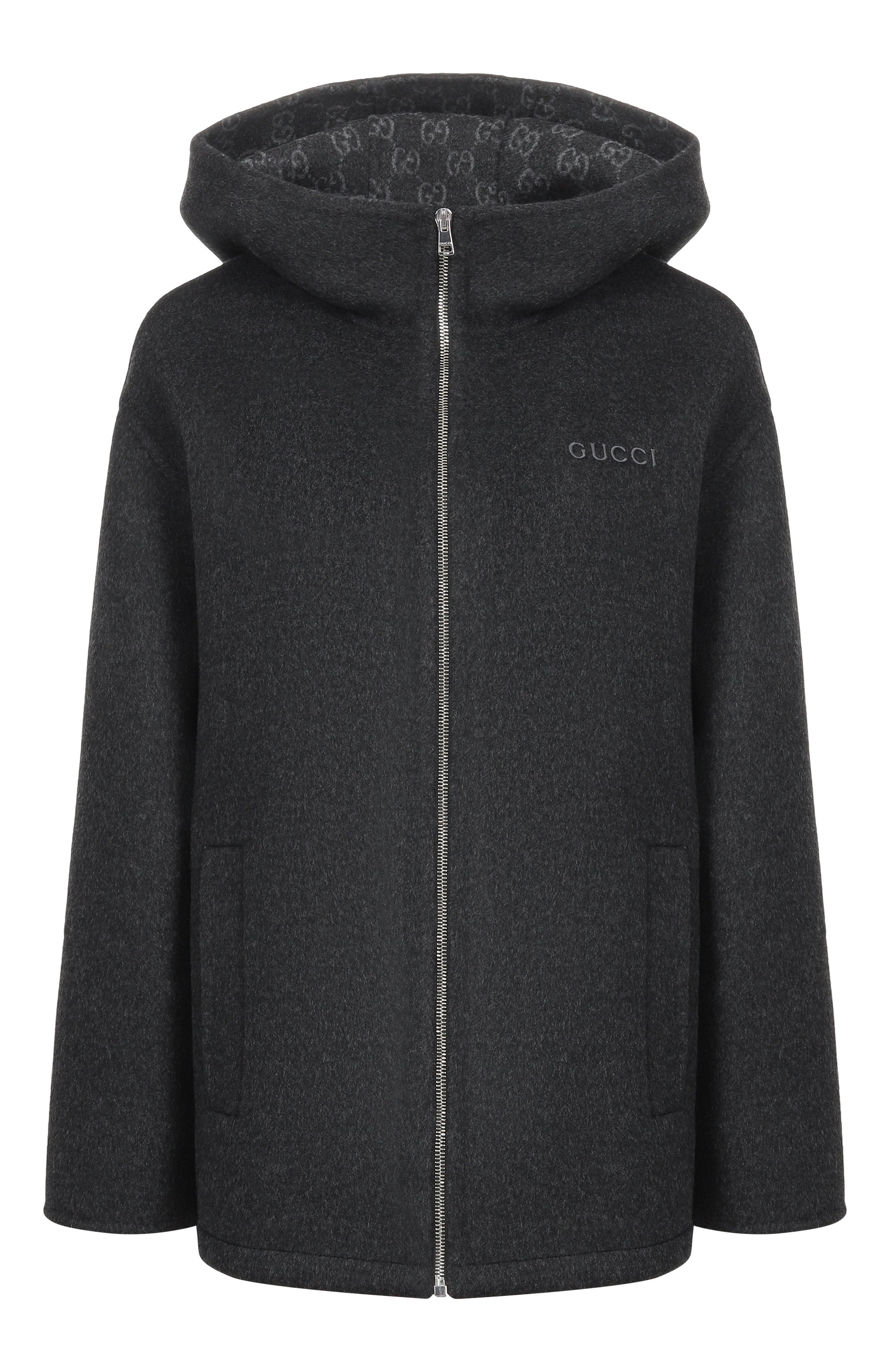 Шерстяная куртка GUCCI темно-серого цвета по цене 476000 руб., арт. 808884/ZAQW0, фото 1 Шерстяная куртка GUCCI, арт. 808884/ZAQW0, фото 1