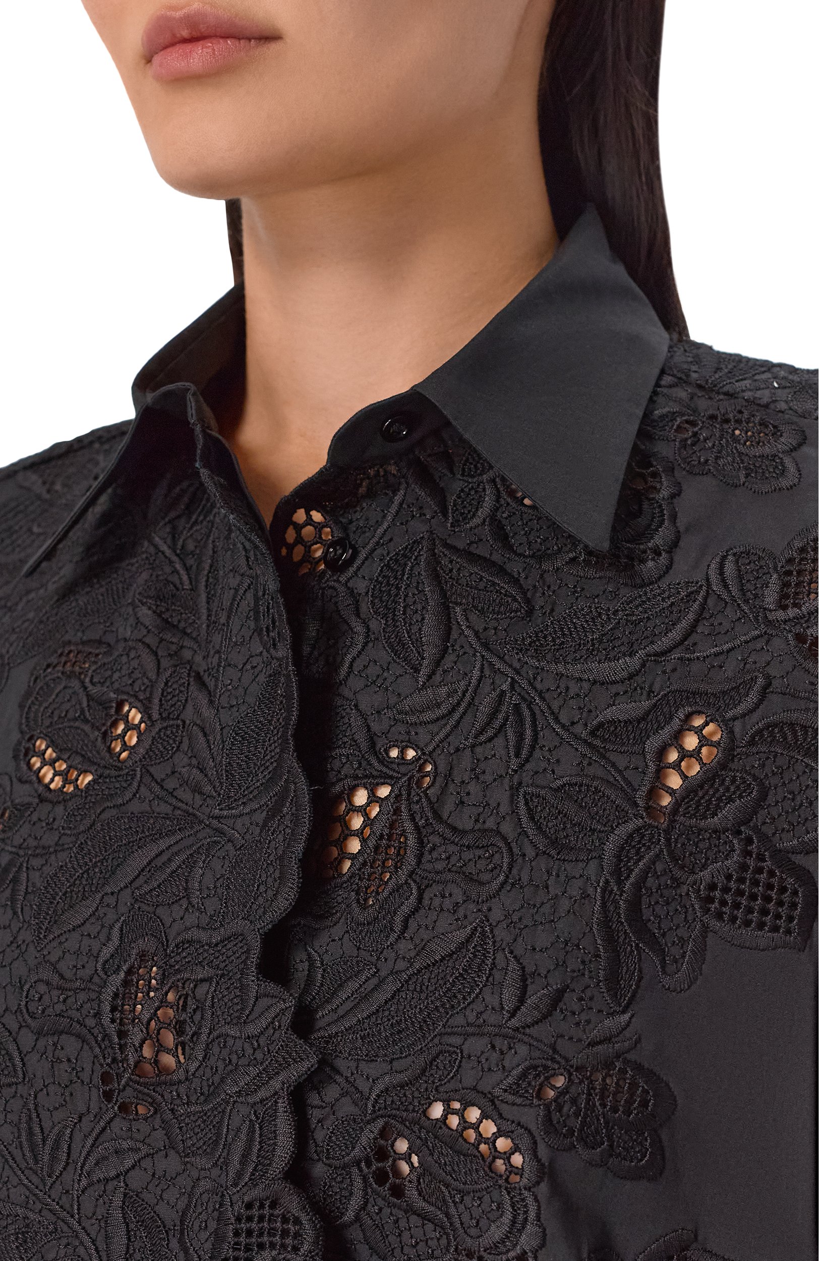 Хлопковая рубашка ERMANNO SCERVINO, арт. D484K301QDV, фото 5