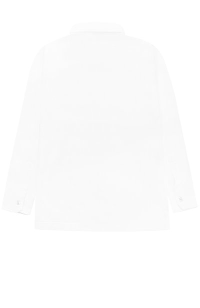 Однотонная рубашка прямого кроя из хлопка ALETTA, арт. AM777413ML/4A-8A, фото 2