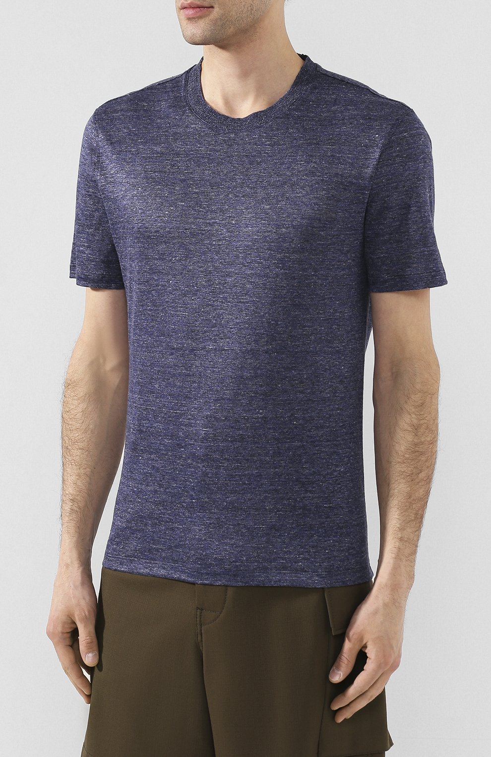 Льняная футболка ZEGNA, арт. UU553/706, фото 3