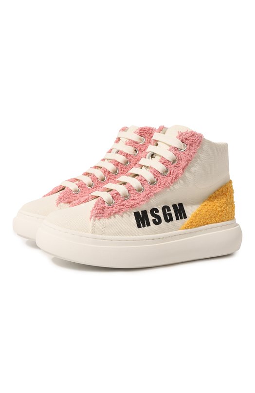 

Высокие кеды MSGM kids, Кремовый