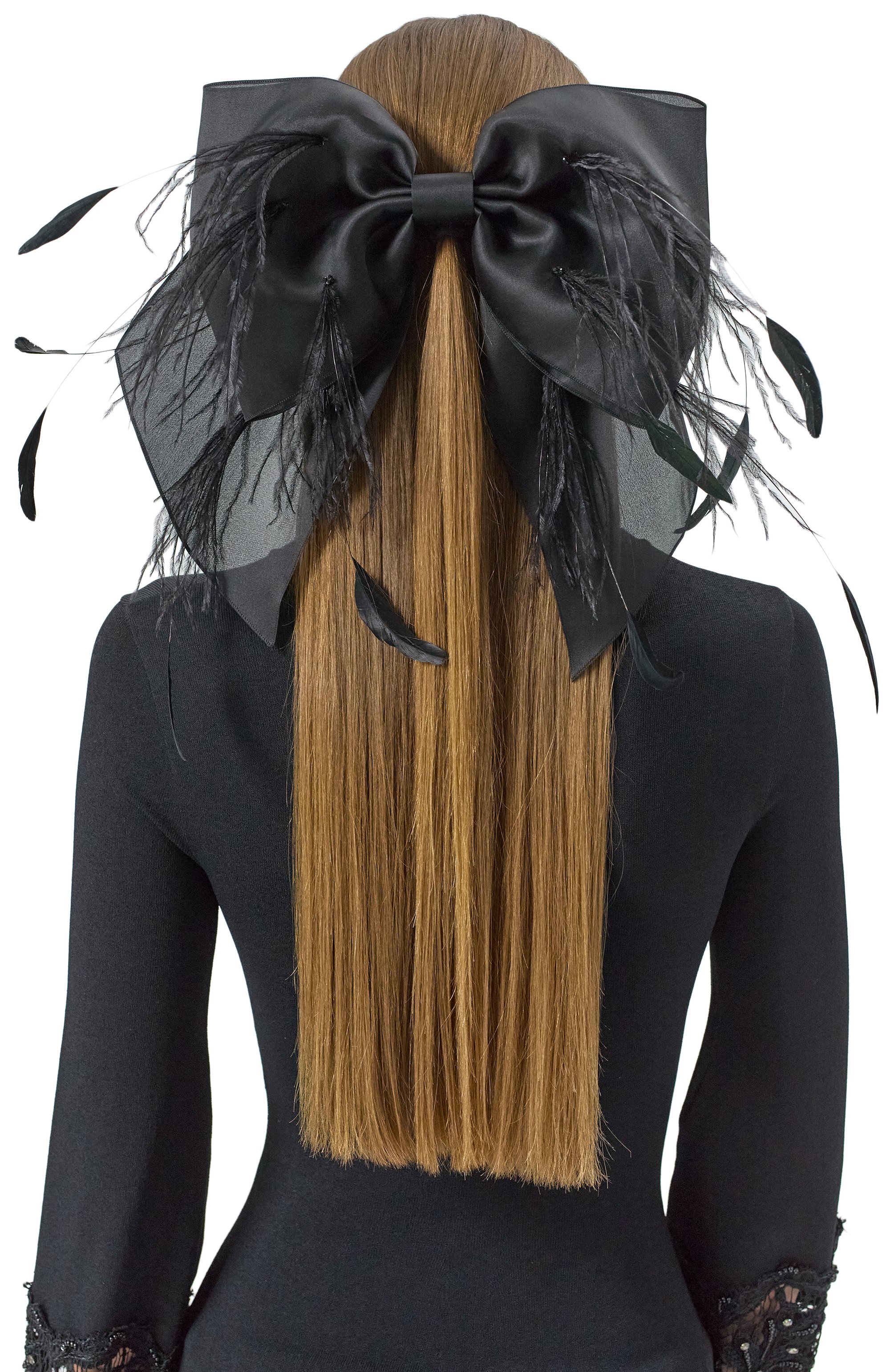 Бант PANFIL черного цвета по цене 25000 руб., арт. 0-X0-PLUM, фото 2 Бант PANFIL, арт. 0-X0-PLUM, фото 2