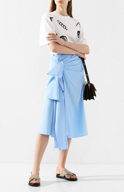 Хлопковая юбка MARNI, арт. G0MA0260A0/TCW64, фото 2