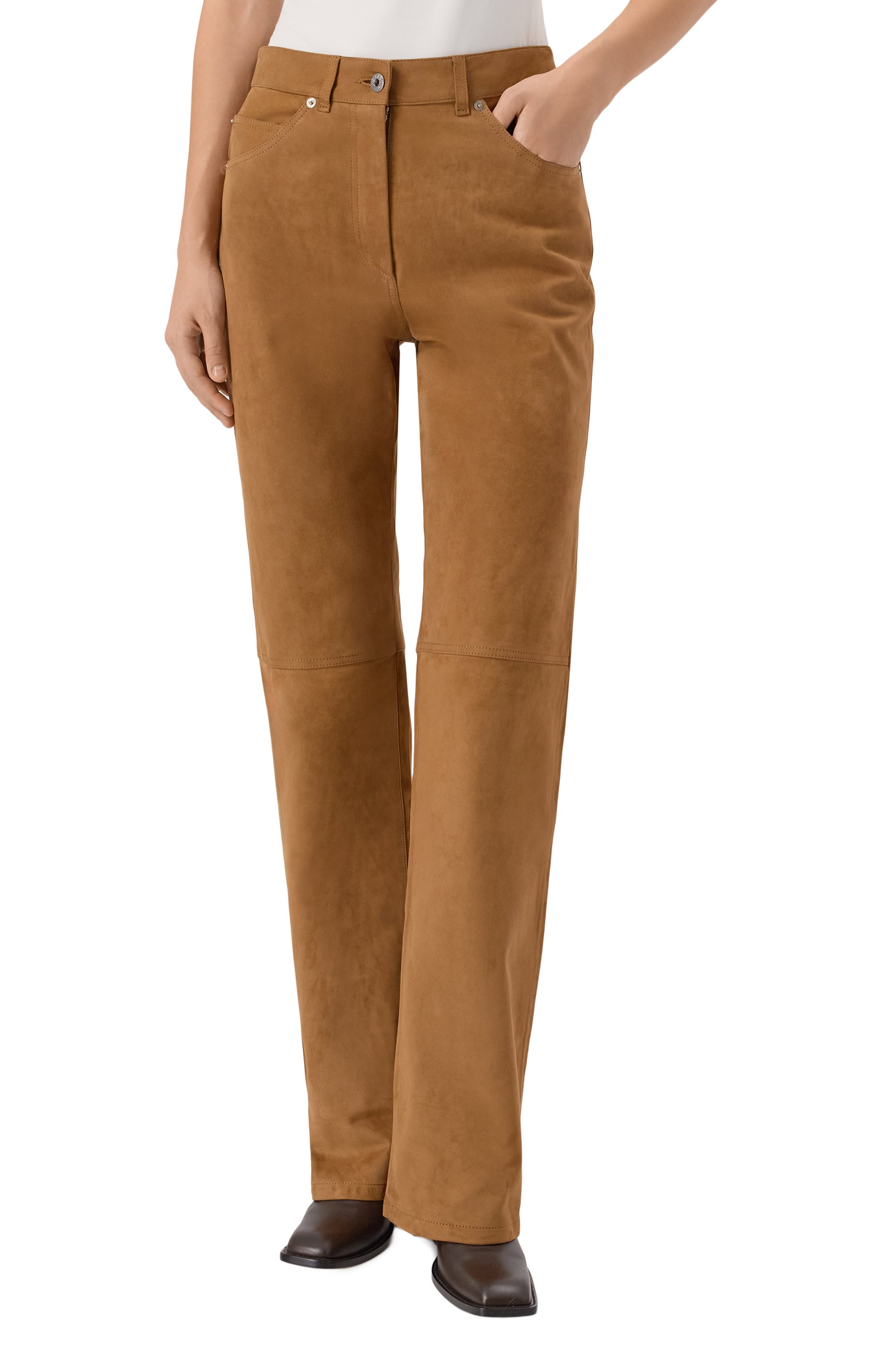 Замшевые брюки HALFBOY, арт. HF251WL013/LT012, фото 3