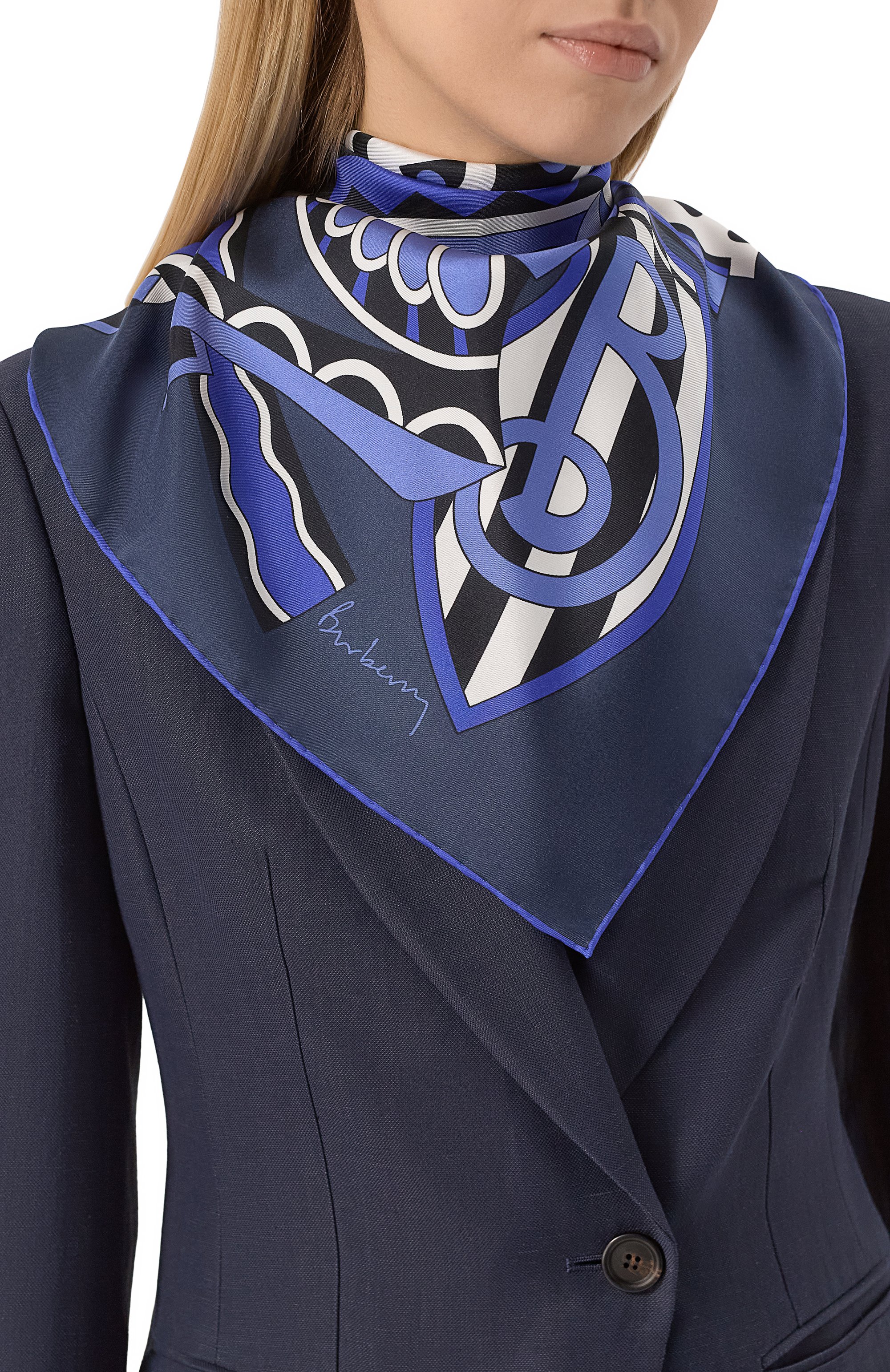 Шелковый платок BURBERRY, арт. 8102086, фото 2