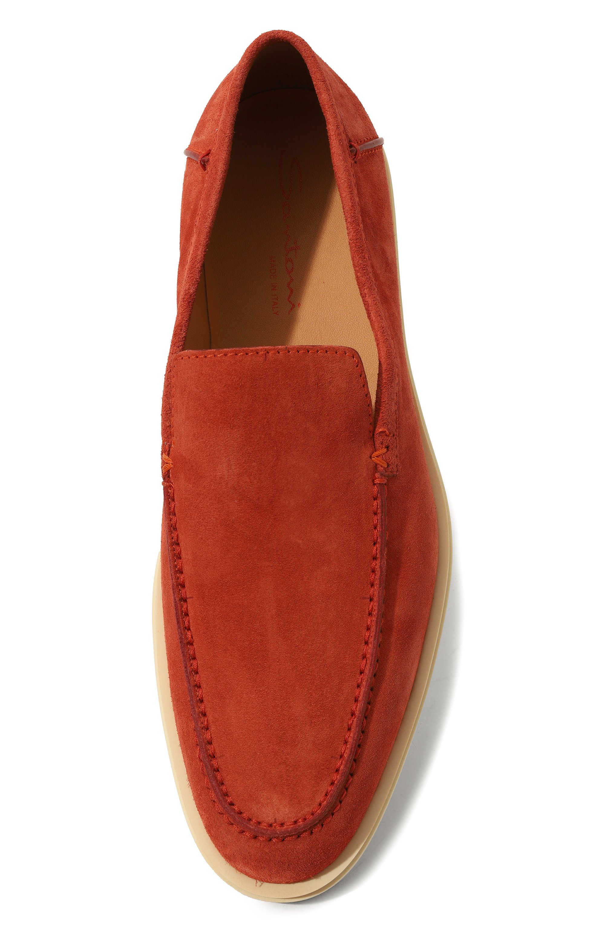 Замшевые лоферы detroit SANTONI, арт. MGDG17824TICVSG1V36, фото 6