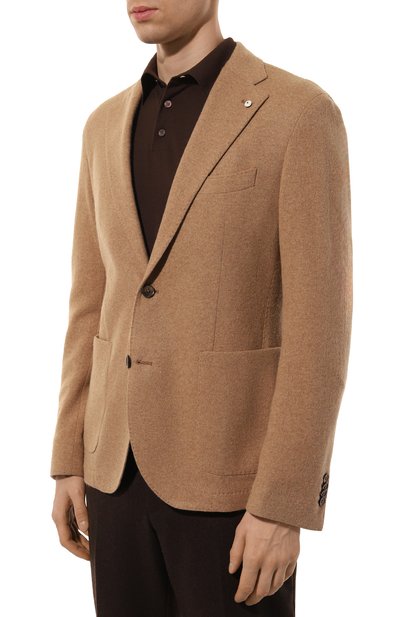 Шерстяной пиджак L.B.M. 1911 бежевого цвета по цене 79950 руб., арт. 2817/35700, фото 5 Шерстяной пиджак L.B.M. 1911, арт. 2817/35700, фото 5