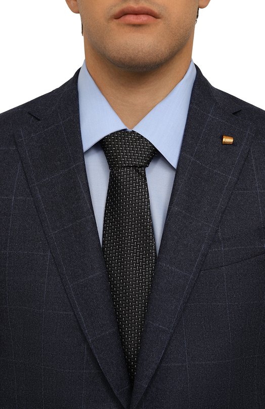 Шелковый галстук Giorgio Armani 360054/4F916 Чёрный  360054/4F916 Фото 2