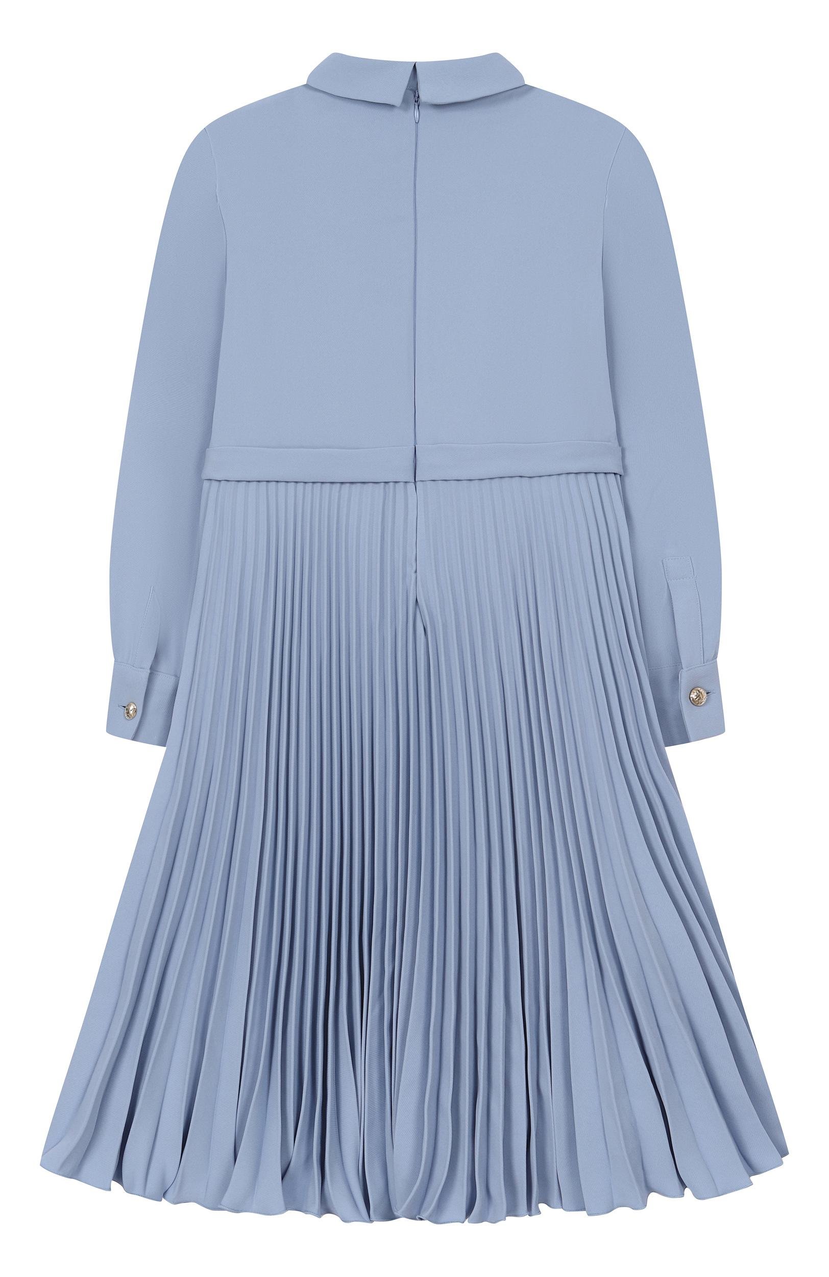 Платье ELIE SAAB JUNIOR голубого цвета по цене 98350 руб., арт. EFAB141 LU/TS1036, фото 2 Платье ELIE SAAB JUNIOR, арт. EFAB141 LU/TS1036, фото 2