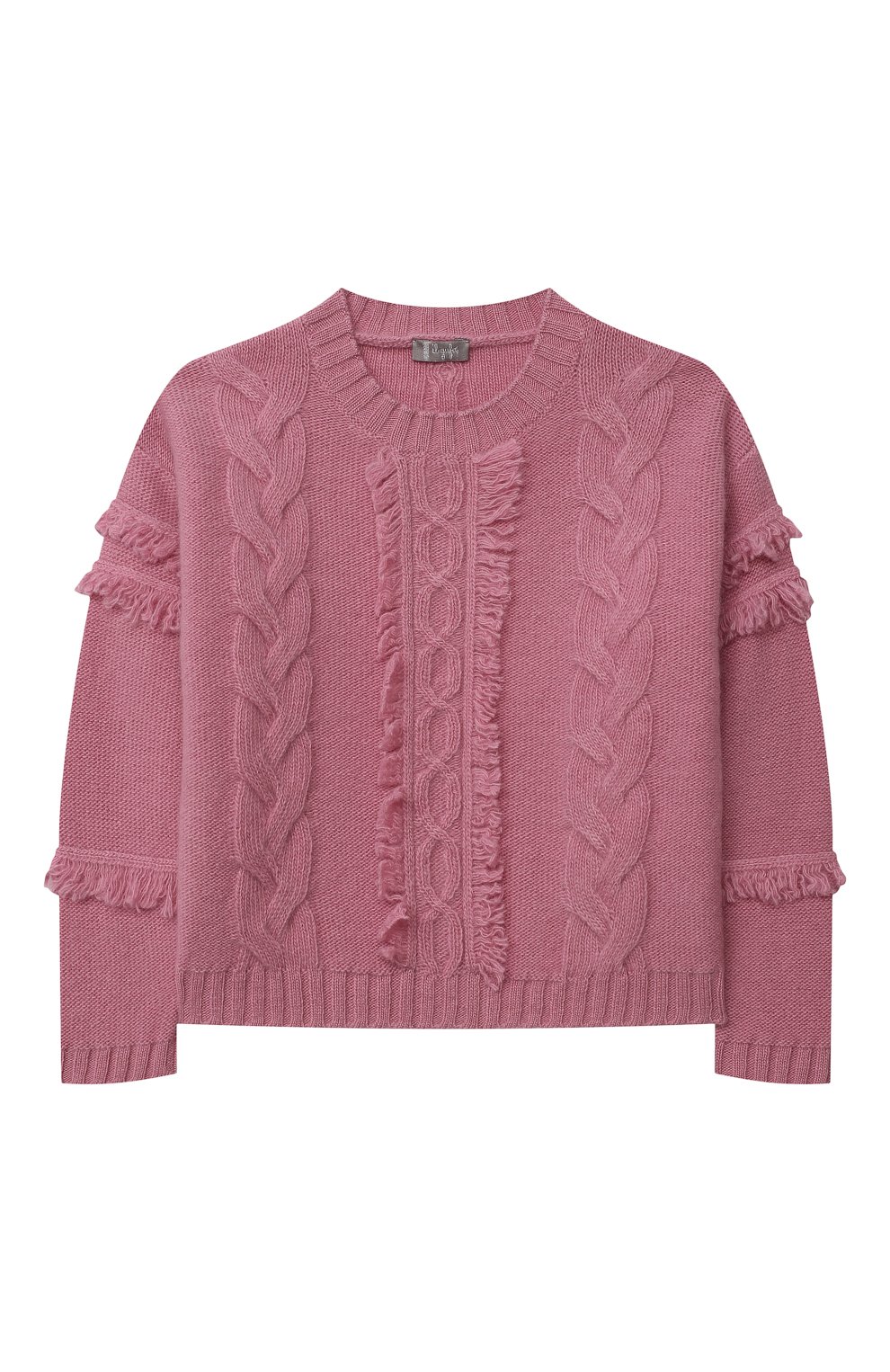 Шерстяной пуловер IL GUFO розового цвета по цене 16150 руб., арт. A21MA360EM220/2A-4A, фото 1 Шерстяной пуловер IL GUFO, арт. A21MA360EM220/2A-4A, фото 1