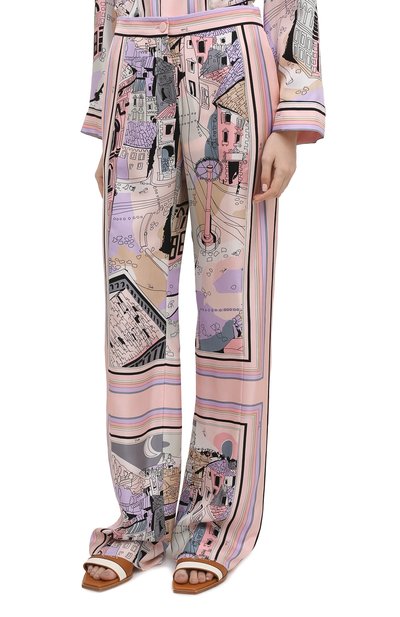 Шелковые брюки EMILIO PUCCI, арт. 1ERT40/1E721, фото 3