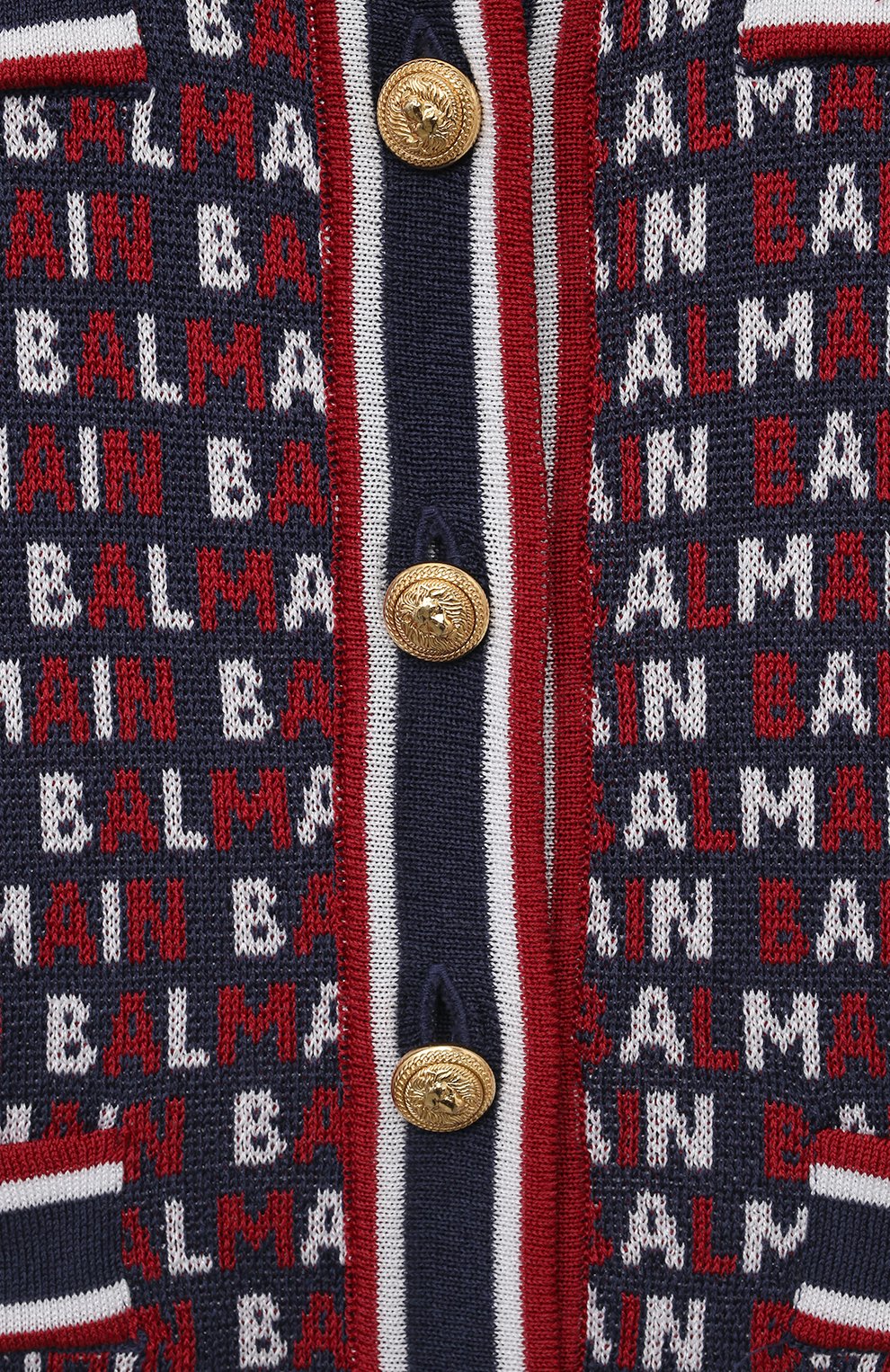 Кардиган BALMAIN синего цвета по цене 35150 руб., арт. BU9A41, фото 3 Кардиган BALMAIN, арт. BU9A41, фото 3