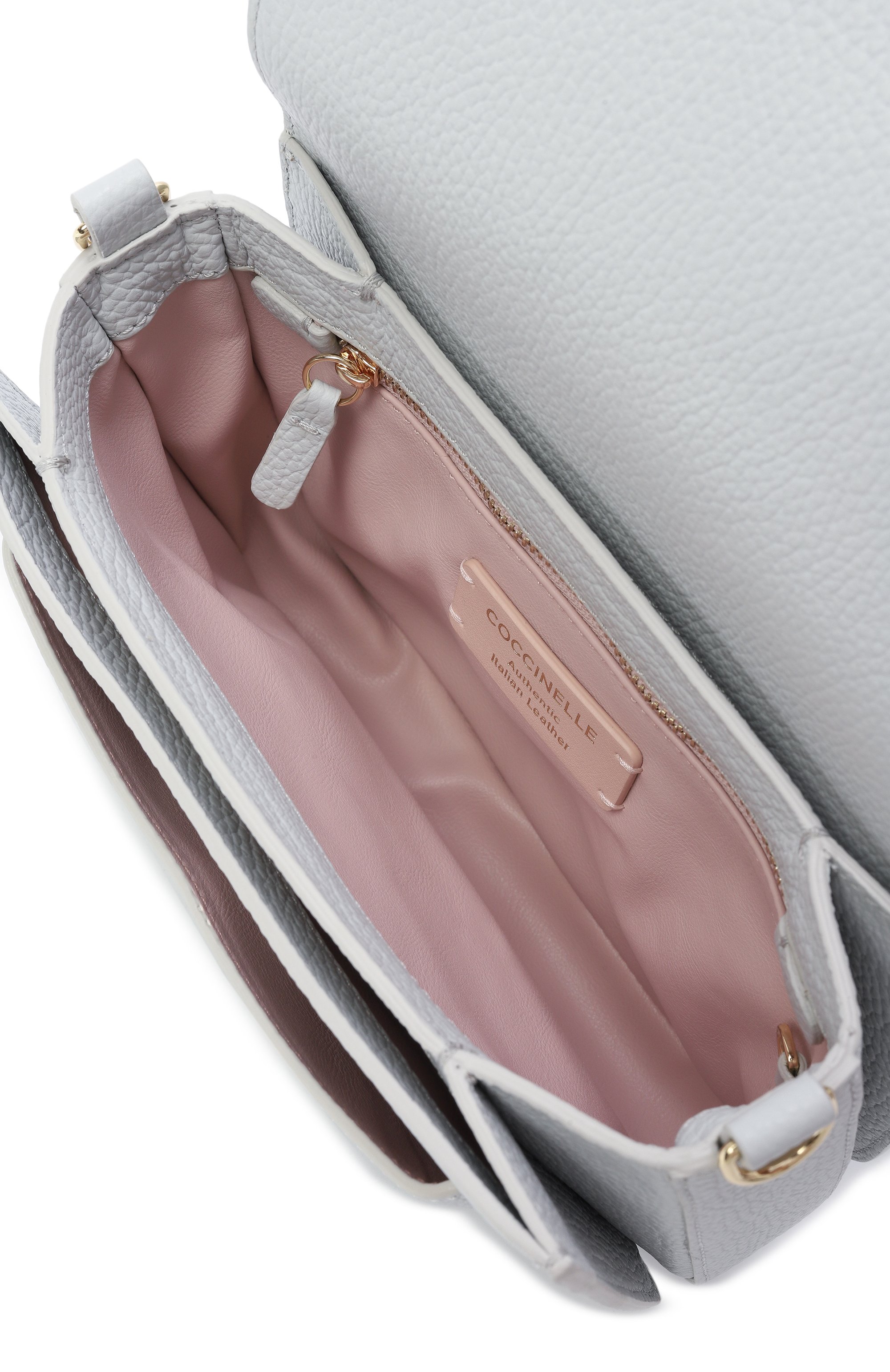 Сумка c-me small COCCINELLE голубого цвета по цене 37800 руб., арт. E1SSL150101, фото 5 Сумка c-me small COCCINELLE, арт. E1SSL150101, фото 5