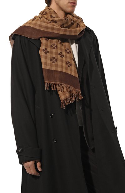 Хлопковый шарф GUCCI, арт. 662446 4G114, фото 2