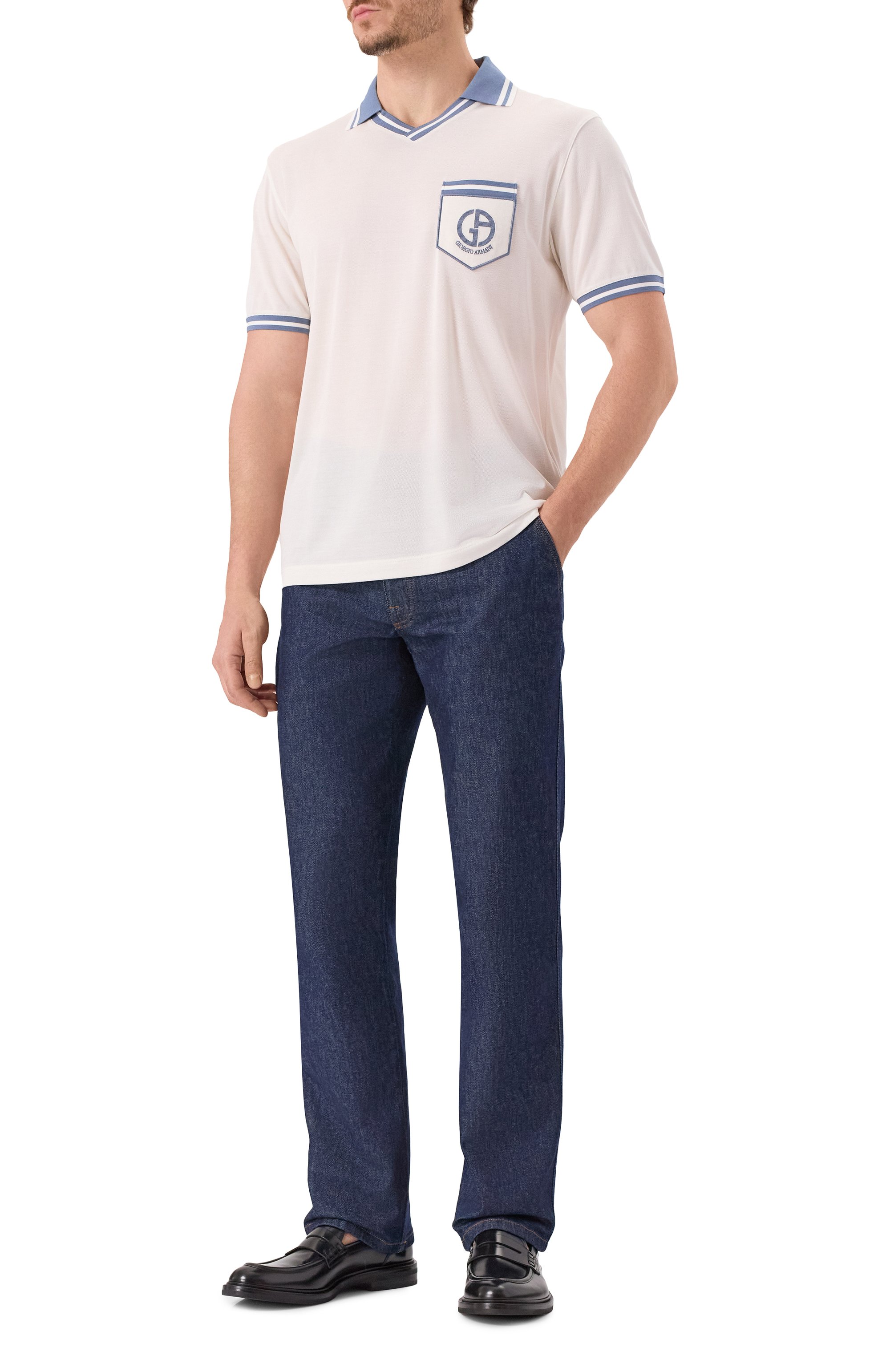 Шелковое поло GIORGIO ARMANI, арт. GM001766/TE15967, фото 2