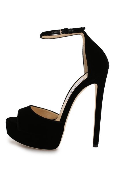 Текстильные босоножки max 150 JIMMY CHOO, арт. MAX 150/VEL, фото 3