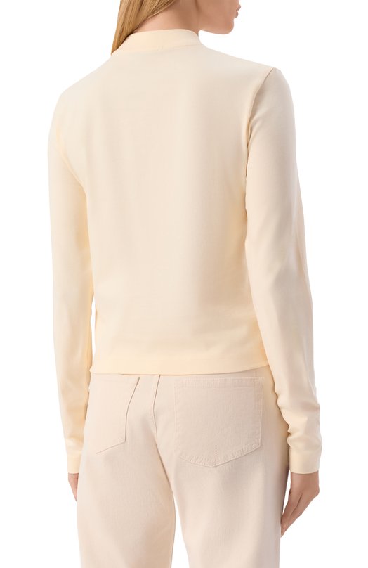 Хлопковый лонгслив Jacquemus 24ETSW00155/AJ00124 Кремовый  24ETSW00155/AJ00124 Фото 4