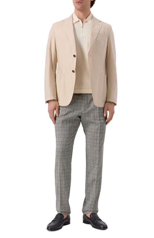Хлопковый пиджак Windsor 13 BU0N0 10019306/30046305 Бежевый  13 BU0N0 10019306/30046305 Фото 2