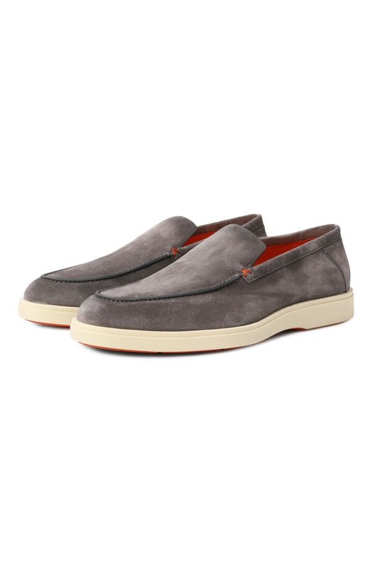 фото Замшевые лоферы santoni