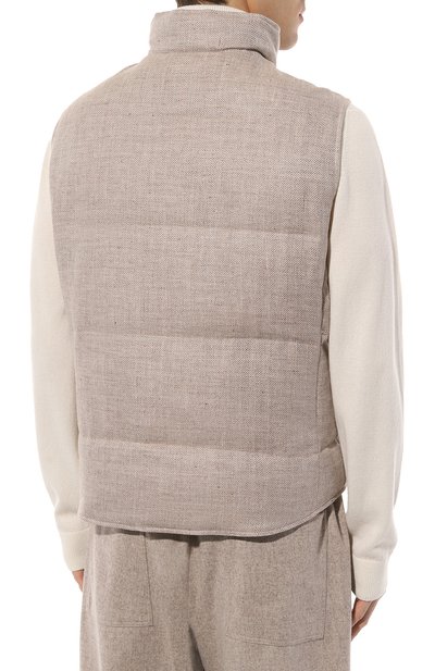 Пуховый жилет BRUNELLO CUCINELLI, арт. MS4531852, фото 4