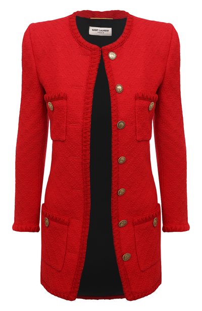 Женский шерстяной жакет SAINT LAURENT, арт. 668517/Y7D28