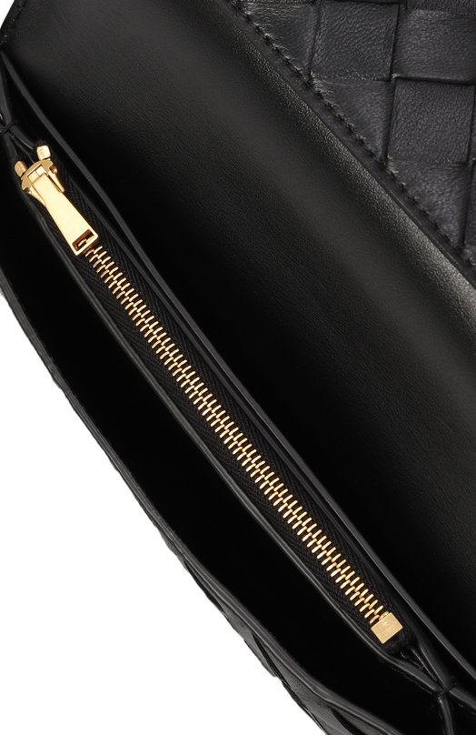 Кожаный кошелек Bottega Veneta 708586/VCPP3 Чёрный  708586/VCPP3 Фото 5