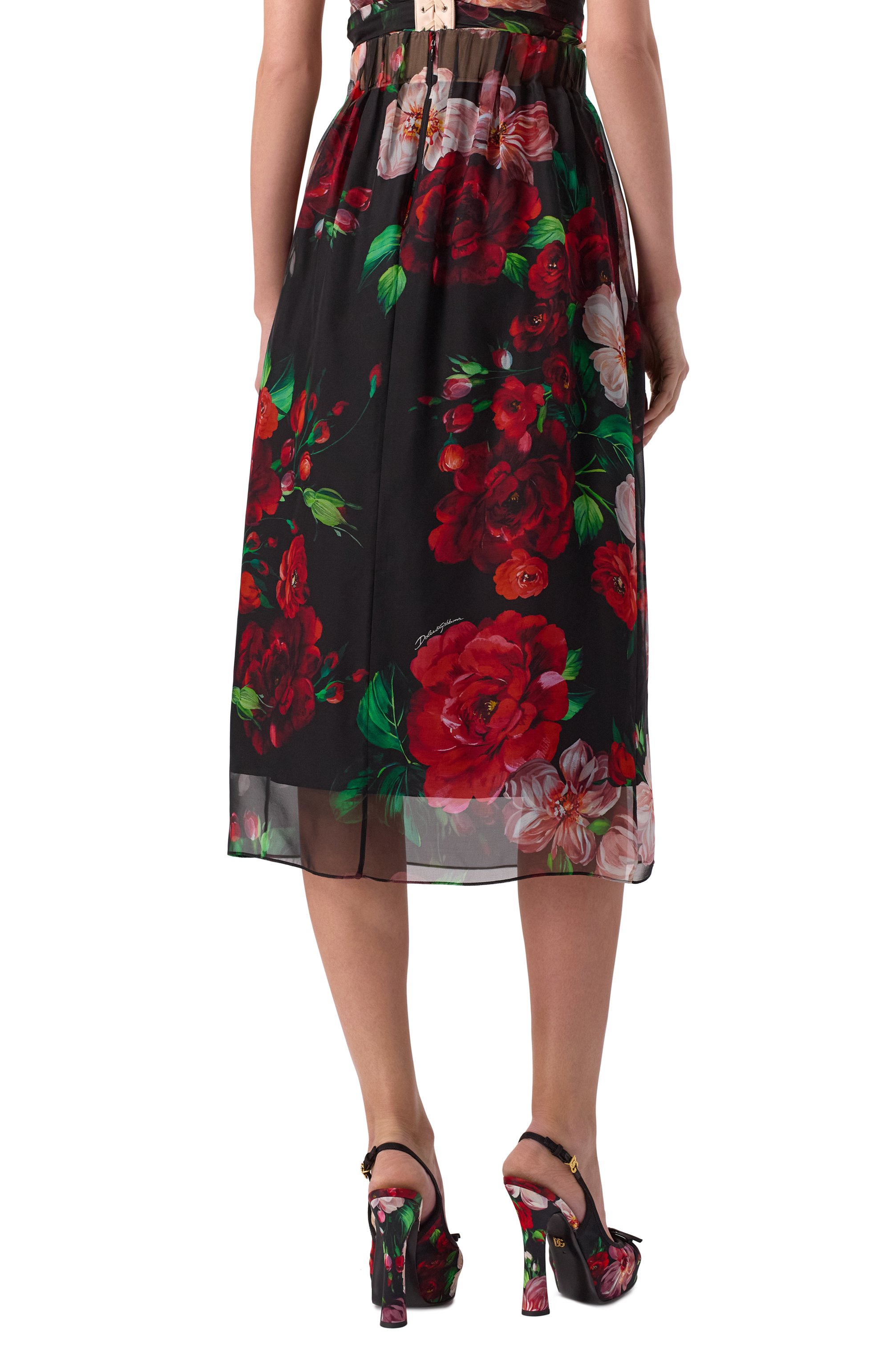 Шелковая юбка DOLCE & GABBANA, арт. F4CNIT/IS1Y6_SET, фото 4